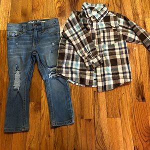 Toddle boys 2 pc outfit size 2t